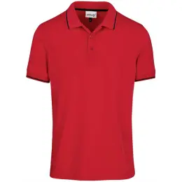 Mens Reward Golf Shirt Red Front